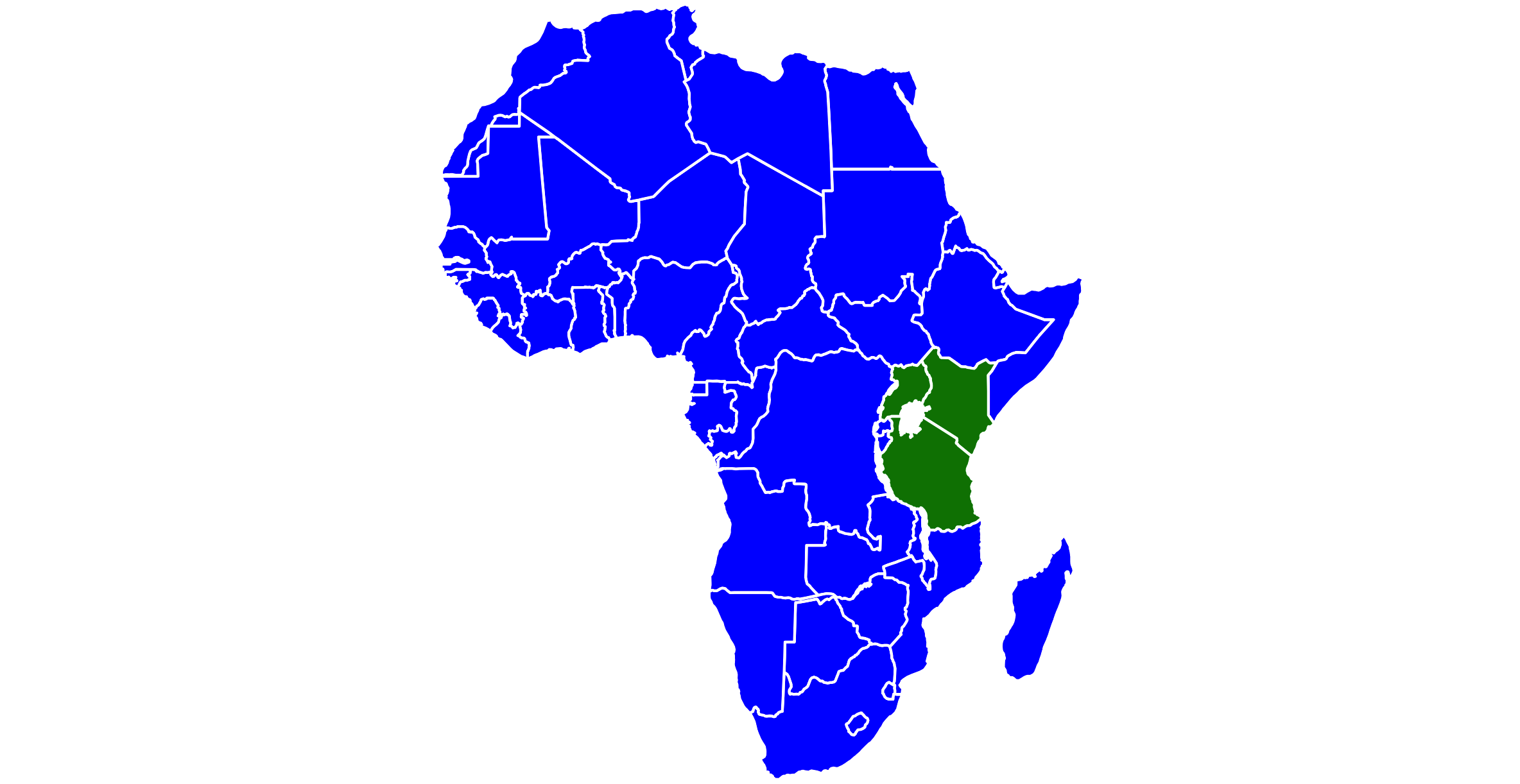 Africa presence map